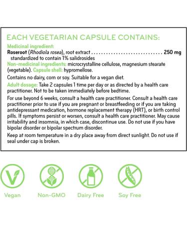 SISU - Rhodiola Stress Caps 250 mg 60 vcaps - Buy Online on GoSupps.com