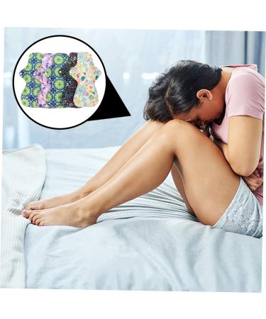 Washable Bamboo Cloth Menstrual Pads 6pcs - Reusable Hygiene Napkin Towels for Women - Charcoal Bamboo Fibers - Light Absorbency - 1 Count Pack - Buy Online on GoSupps.com