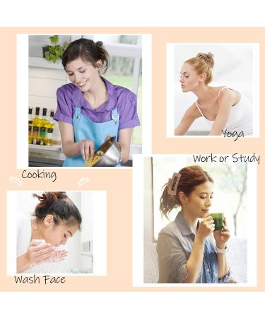 8 Pack Large Hair Claw Clips for Women | Neutral Color Matte Finish | Strong Hold | 4.3 Inch | Ideal for Thin, Thick, Curly Hair - Buy Online on GoSupps.com