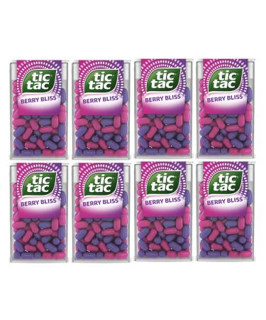 8 x Berry Bliss Tic Tac Mint Sweets For Little Moments of Refreshment - Sold By VR Angel Berry Bliss 8 Count (Pack of 1)
