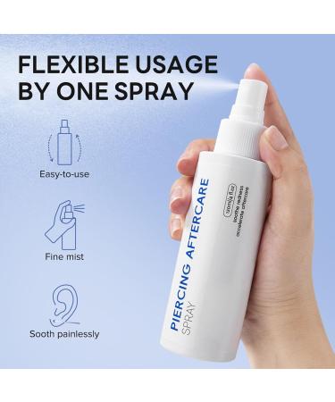  Generisch Piercing cleaning solution - 120 ml - Solution for body piercings - Suitable for nose stomach skin face home travel and fitness - Buy Online on GoSupps.com