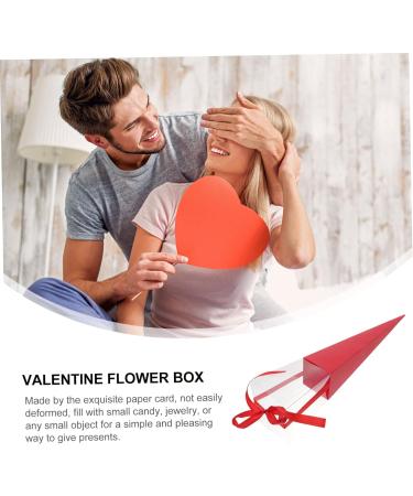 CAXUSD 10pcs Box Gift Boxes with Lids Flower Bouquet Sleeve Flower Packaging Home Decor Handmade Flowers Bouquet Paper Small Gift Boxes Purple Bulk Bridesmaid Red Tangle Red 42.00X7.00X7.00CM - Buy Online on GoSupps.com