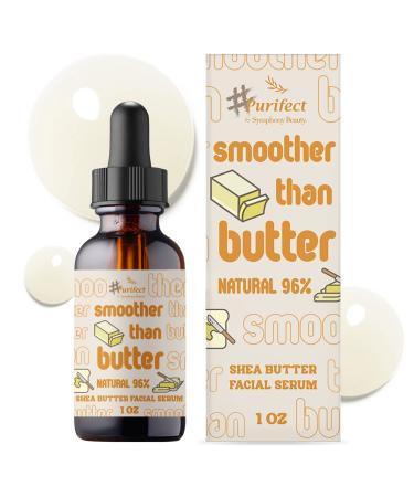 Purifect Smoother Than Butter Shea Butter Facial Serum with Vitamin E Oil Shea Butter Moisturises Dry Skin Protects the Skin Barrier Soothes Irritation and Softens Young Skin 30ml Smoother Than Butter - Shea Butter