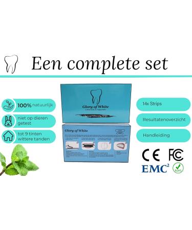 Glory of White Professional Teeth Whitening Strips 28 Strips Teeth Whitening Strips Whiter Teeth Without Peroxide Teeth Whitening Not tested on animals - Buy Online on GoSupps.com