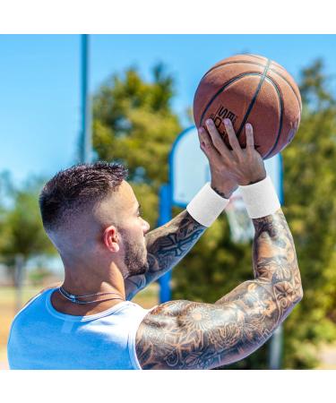 BEACE Sweatbands - Moisture Wicking Wristband for Men & Women | Ideal for Tennis, Basketball, Running, Gym | Black/White/Gray - Buy Online on GoSupps.com