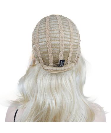 Shaggy Layered Wig with Bangs | Shoulder Length Natural Straight Shags | Soft Synthetic Hair | 613 Blonde - Buy Online on GoSupps.com