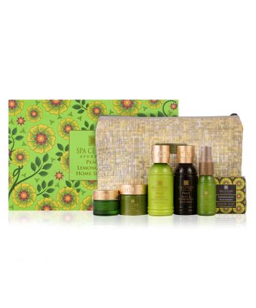 SPA CEYLON PEACE Home Spa Set Ayurvedic Pampering Kit | Calming and Relaxing the Senses | Ayurveda | Spa Gifts