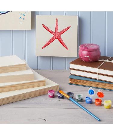 Set of 8 Unfinished Wood Canvas Boards for Painting - Ideal for Crafts and DIY Signs in 4 Sizes - Buy Online on GoSupps.com