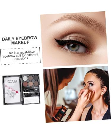 TOVINANNA 5 Sets Eyebrow Powder Set Lit Eye Brow Shaping Kit Makeup Brush Eyeow Mp Pe Lasting Miss Abs - Buy Online on GoSupps.com