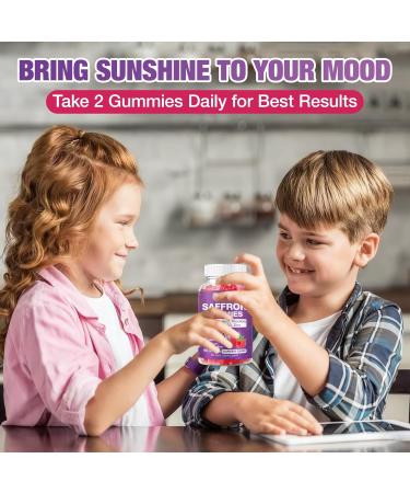 DIAOLAI Max Strength Saffron Gummies 88.5mg with Magnesium St. John's Wort & Rhodiola for Mood Support Focus - Sugar-Free 120 Count - Buy Online on GoSupps.com