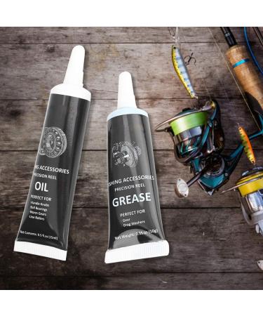 Fishing Reel Oil and Grease Maintenance Kit - Lubricant Tools Set for Reel Care and Accessories (Black) - Buy Online on GoSupps.com