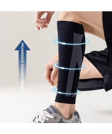 Calf Compression Sleeves for Men & Women - Pain Relief Support Leg Sleeves - Footless Socks for Running & Fitness - Medium Green - Buy Online on GoSupps.com