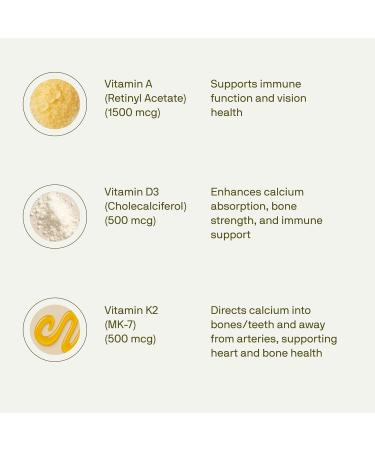 Nutriissa ADK 20 - Immune & Bone Health Support with Vitamins A, D & K (25,000 IU) - 4-Month Supply - EPEB Certified for Purity & Potency - 120 Vegan Capsules - Buy Online on GoSupps.com