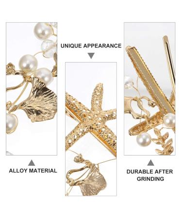 Lurrose Mermaid Seafish Wedding Hair Piece | Gold Bridal Headband & Hair Vines Accessories for Women - International Shipping Available - Buy Online on GoSupps.com