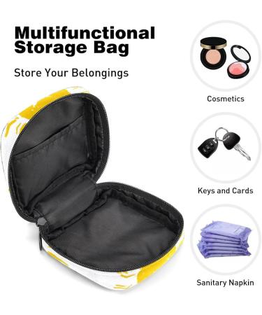 Women's Portable Period Kit | Sunshine Pattern Storage Pockets | Feminine Product Bag - International Shipping - Buy Online on GoSupps.com