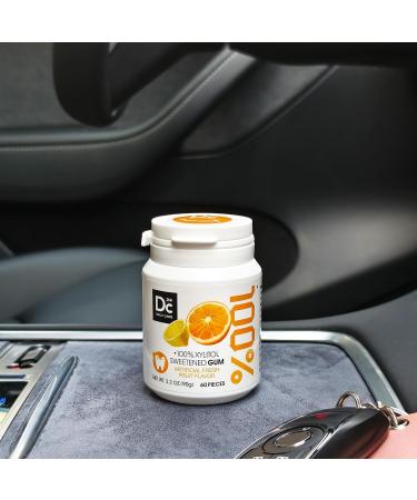 DC 24 Daily Care Sugar-Free Vegan Xylitol Chewing Gum 120-Piece Big Pack Fruit Flavor No Aspartame or Titanium Dioxide International Shipping Available - Buy Online on GoSupps.com