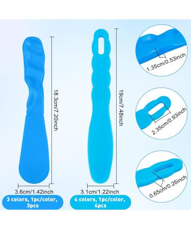 Olycraft 7-Piece Dental Stirring Spatula Set | Plastic Spatula & Tool for Dental Laboratory - Perfect for Plaster & Alginate Mixing - Buy Online on GoSupps.com