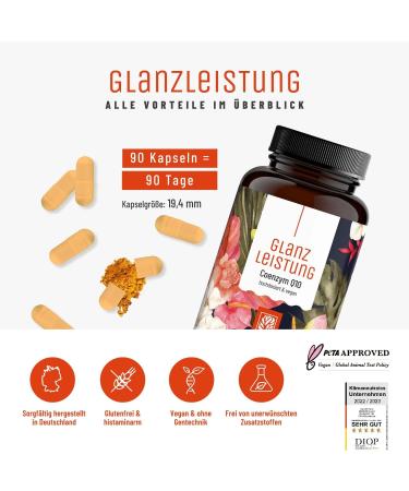 NaturTreu Coenzyme Q10 Capsules - 200mg 90 Vegan Capsules | High-Dose Q10 for Energy & Performance | 3-Month Supply Premium Quality - Buy Online on GoSupps.com