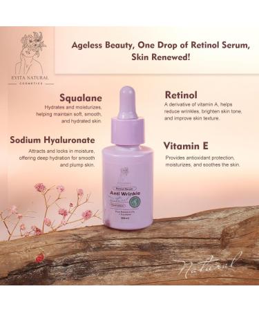 Retinol Serum 0.2% | Anti-Wrinkle Facial Serum with Squalane - 1 fl oz | Shop Internationally - Buy Online on GoSupps.com