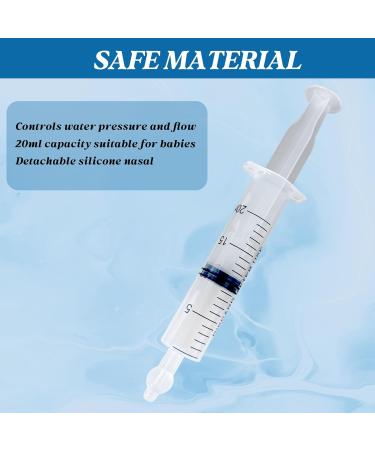 Deepdeem Nasal Irrigator Syringe Sinus & Allergy Relief with Gentle Nasal Irrigation for Congestion Portable Home & Travel Use Includes 10 Saline Flush Packets BPA-Free & Easy to Clean 20ml - Buy Online on GoSupps.com