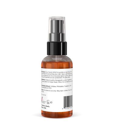 Isabella's Clearly GOLD 100% Natural Bronzing Tanning Oil - Sun Tan Accelerator with Olive, Carrot Seed, and Coconut - Made in USA - Buy Online on GoSupps.com