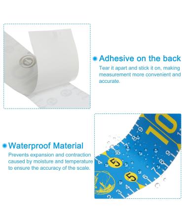 PATIKIL Self Adhesive Fish Ruler - 51 Waterproof Fish Tape Measure for Boat Kayak & Workbench - Blue - Buy Online on GoSupps.com