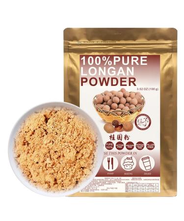 100% Pure Longan Powder 100g/3.52oz poudre naturelle de fruits pour smoothies shakes p tisseries et boissons sans conservateur sans sucre