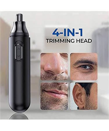 Professional Ear and Nose Hair Trimmer - Painless Battery-Operated Facial Hair Clipper for Men & Women - Waterproof Dual Edge Blades - Buy Online on GoSupps.com