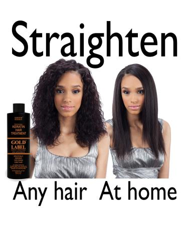Gold Label Brazilian Keratin Blowout Treatment for Curly Coarse Hair XL Set for African & Dominican Hair - Buy Online on GoSupps.com