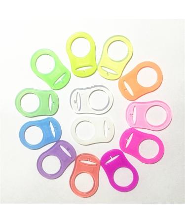 Silicone ring (pacifier adapter) | Pacifier holder for baby pacifier chains without fastening ring (blue)