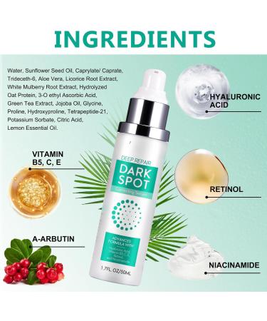 Anti Wrinkle Face Cream - Dark Spot Remover For Face - Face Moisturizer For Women - Brightening Anti Aging Face Cream With Hyaluronic Acid Retinol Niacinamide Vitamin B5 E 50ml - Buy Online on GoSupps.com