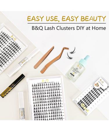 Shop 72 PCs B&C Individual Eyelashes - DIY Wispy & Fluffy Extensions for Beginners | Reusable D-14mm B38 - Buy Online on GoSupps.com