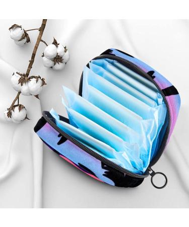 Beach Sunset Palm Portable Menstrual Cup & Pad Storage Bag for Women & Teens - Zippered Design - Buy Online on GoSupps.com