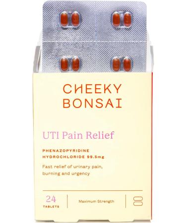 Cheeky Bonsai UTI Pain Relief Tablets - Fast Acting & Maximum Strength Support for Healthy Urinary Tract | 24 Tablets - Buy Online on GoSupps.com