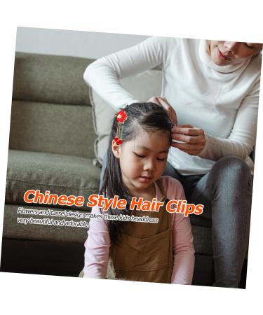FRCOLOR 2 Pairs Children's Hanfu Hairpin Asian Hair Pins Asian Hair Accessories Asian Hair Clip Chinese New Year Hair Bow Hanfu Hair Clip Chinese Hair Clip Tassel Chinese Style Girl Child - Buy Online on GoSupps.com