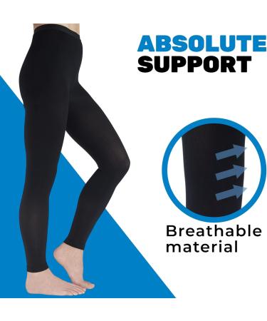 Absolute Support Compression Underleggings for Women 20-30mmHg | Up to 7XL - A717 Small Black - Buy Online on GoSupps.com
