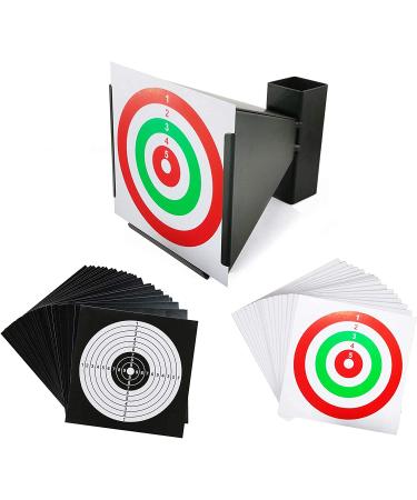 Atflbox BB Gun Trap with 50pcs Paper Target Bullet Catcher Shooting Target for Airsoft  Pellet  Rifle TARGET AND PAPER - Buy Online on GoSupps.com
