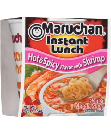 Ja Cor Instant Lunch Ramen Noodles Hot and Spicy with Shrimp Flavor Cup Noodle Soup Bowl 2.25 oz. Bulk Pack Bundle with 1-Set of Reusable Stainless Steel Chopsticks (12 Individual Packs) - Buy Online on GoSupps.com