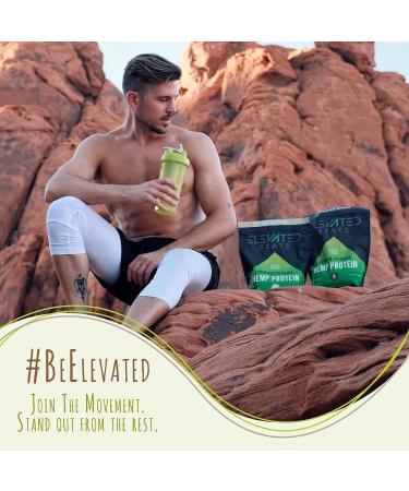 Elevated Natural Hemp Protein Powder - Cold Pressed, Non-GMO, Vanilla Flavor - 2 LB - Soy, Dairy-Free, Kosher, Vegan, High Fiber - USA Sourced - Buy Online on GoSupps.com
