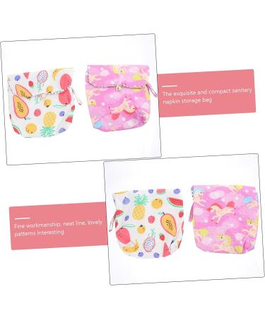 Healvian Women's Wallets Set with Napkin Storage Bags - Menstrual Pad Pouch and Tampons Holder - Cotton Linen Storage Bag for Pads - Buy Online on GoSupps.com