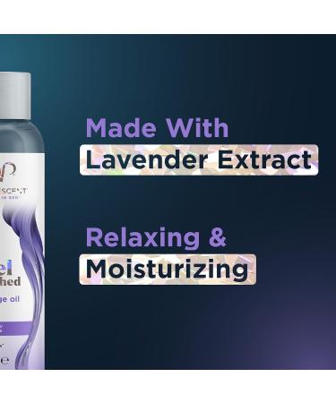 Promescent Lavender Massage Oil - Premium Stress Relief & Sore Muscle Essential Oil for Men & Women | Ideal for Date Night & Massage Therapy (4 oz - Buy Online on GoSupps.com