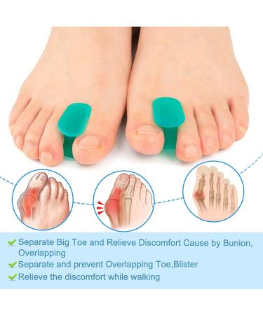 Soft Silicone Toe Separator Spacers - Skin Friendly Bunion Corrector for Men and Women - Buy Online on GoSupps.com