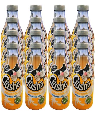 Crusha Milk Shake Syrup 1ltr (Banana Pack of 12) - Buy Online on GoSupps.com
