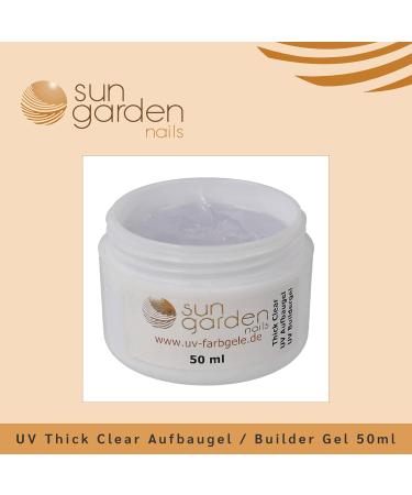 Sun Garden Nails UV Thick Clear Builder Gel 50ml | Premium Nail Modelling for Stunning Results - International Shipping Available - Buy Online on GoSupps.com