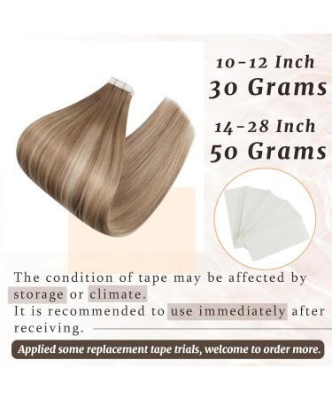 Ugeat Real Hair Tape Extensions - 20 Pieces 35 cm - Blonde Light Brown & Ombre #9A/60/9A - International Shipping - Buy Online on GoSupps.com