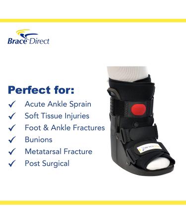 Air CAM Walker Fracture Boot Short - PDAC Approved L4360/L4361 - Medical Recovery and Healing Support for Toe, Foot, or Ankle Injuries - Brace Align Small (1 Pack) - Buy Online on GoSupps.com
