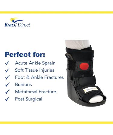 Brace Align Air CAM Walker Fracture Boot Short - PDAC Approved - Medium Size - Medical Recovery & Healing Protection for Toe, Foot, Ankle Injuries - Buy Online on GoSupps.com