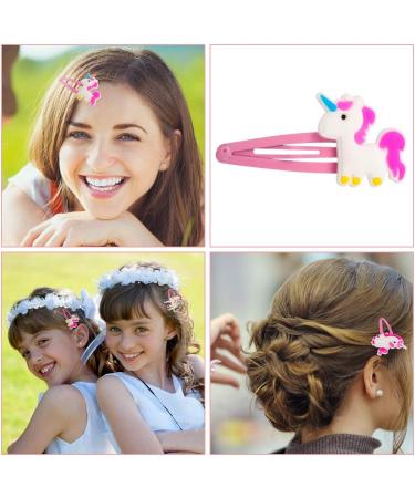 20 PCS Unicorn Hair Clips for Kids - Cute Cartoon Hair Barrettes for Girls - Buy Online on GoSupps.com