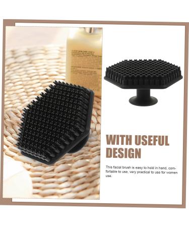 Angoily Silicone Face Brush Silicone Face Exfoliator Skin Care Tools Facial Cleansing Pad Shower Scrubber for Body Facial Scrubber Face Scrub Brush Silica Gel Bath Brush Soft Fur - Buy Online on GoSupps.com
