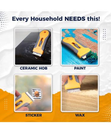 Oven Cleaner Non-Scratch Cooktop Cleaning Tool with 20 Spare Units Multi-Purpose Ideal for Hob Cleaning Ceramic Hobs Glass Doors Windows and Painted Surfaces - Buy Online on GoSupps.com